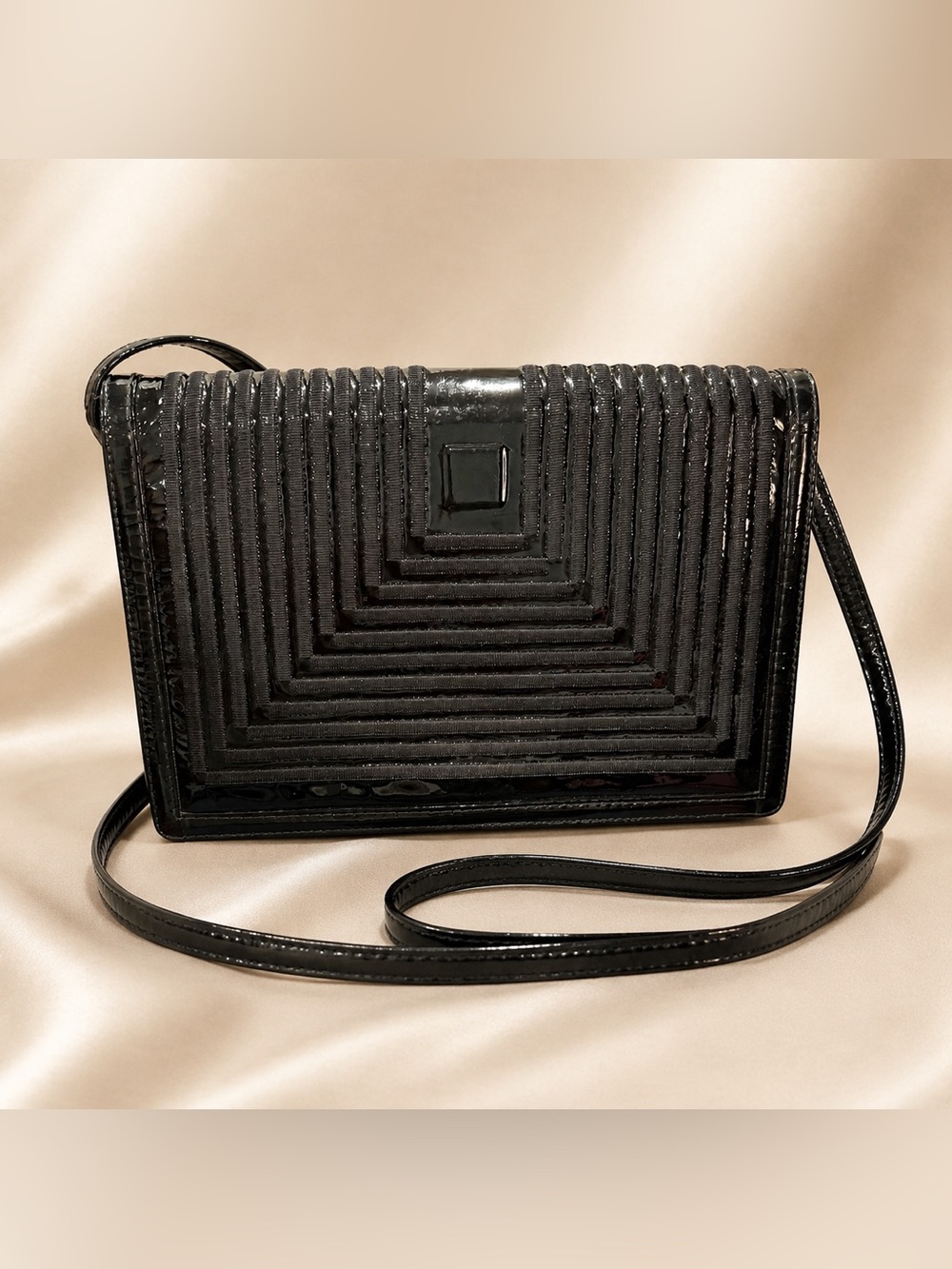 Vintage Black Geometric Jay Herbert bag